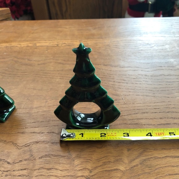 6 Ceramic Xmas Napkin rings - Picture 3 of 5